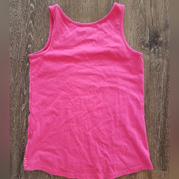 3/$20 Faded Glory bright pink tank top, size 7-8 - Picture 4 of 6